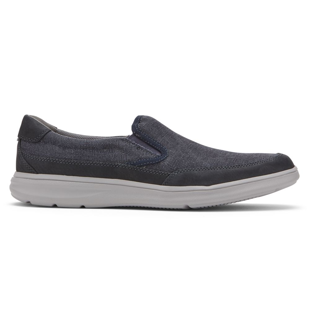 Sapatilhas Homem Rockport Beckwith Slip-On Azul Marinho,Portugal NGRZU-9768